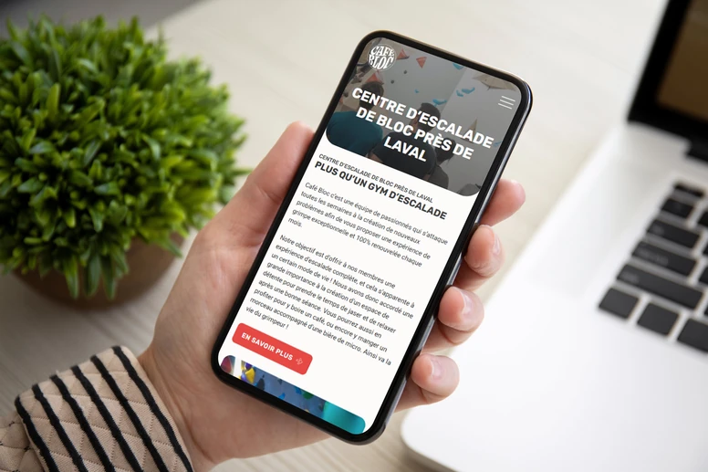 Page d’atterrissage pour une entreprise de votre domaine bilingue